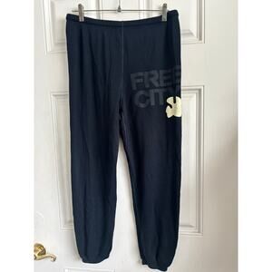 Free City sweatpants - black white size small
